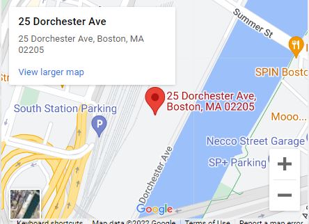 map of 25 Dorchester Ave